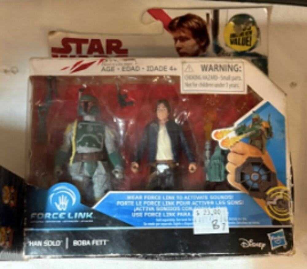 Star Wars Force Link Han Solo Boba Fett 2-Pack 3.75" Hasbro 2017 Sealed